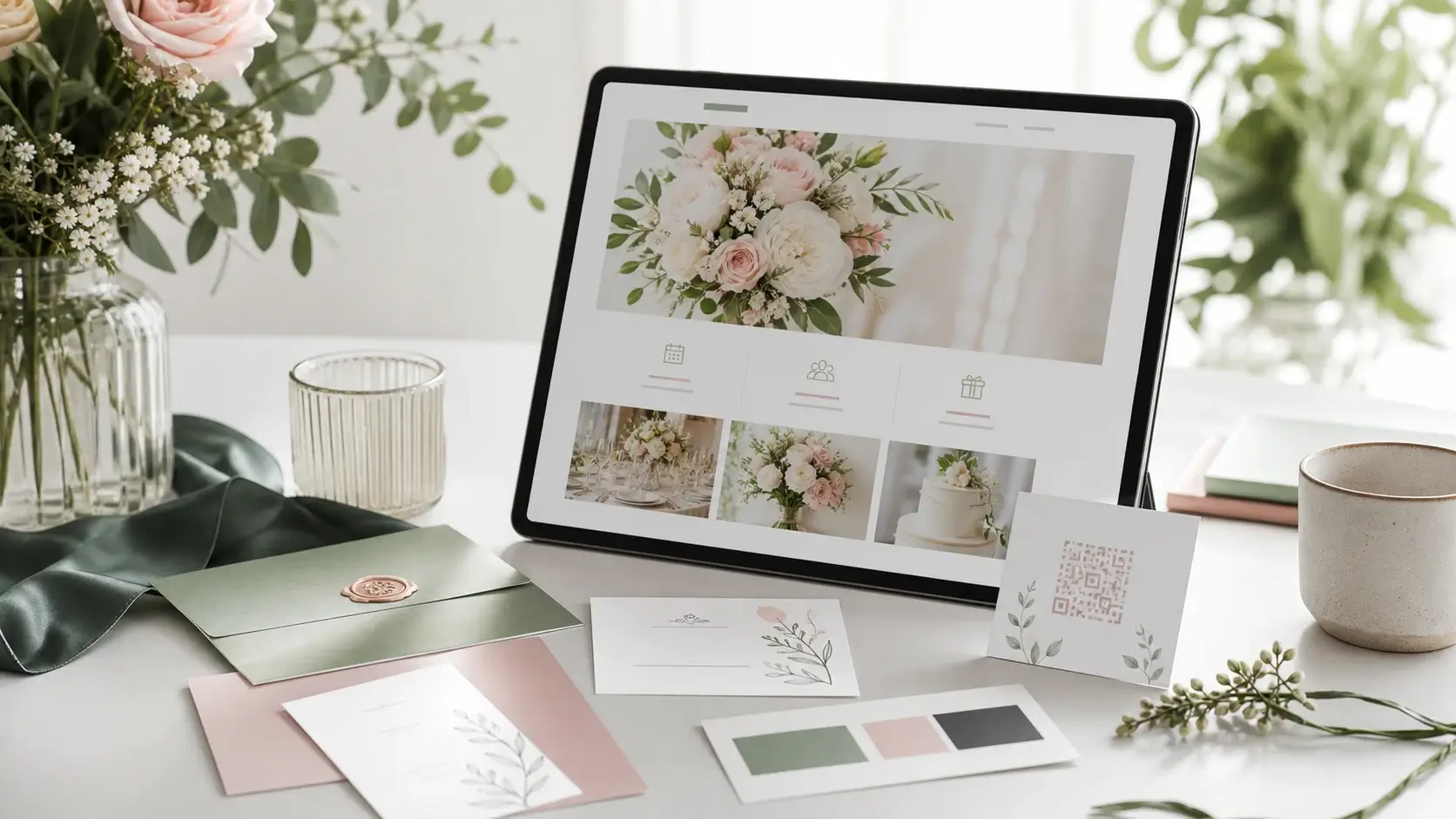 Wedding website examples: structure, content and design ideas